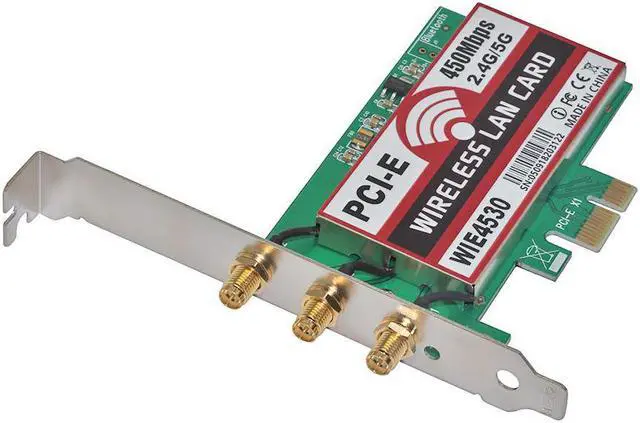 Alt view image 2 of 5 - 450Mbps 2.4G/5G WiFi Wireless LAN Card PCI-E X1 Network Adapter PCIe PCI express Wifi Network Card for Desktop for Intel CPU