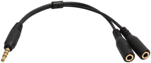 Alt view image 3 of 5 - 3.5mm Stereo Audio 1 To 2 Dual Y Audio Headset Jack Splitter Share Cable Adapter Connector Earpiece For Earphone Headphone
