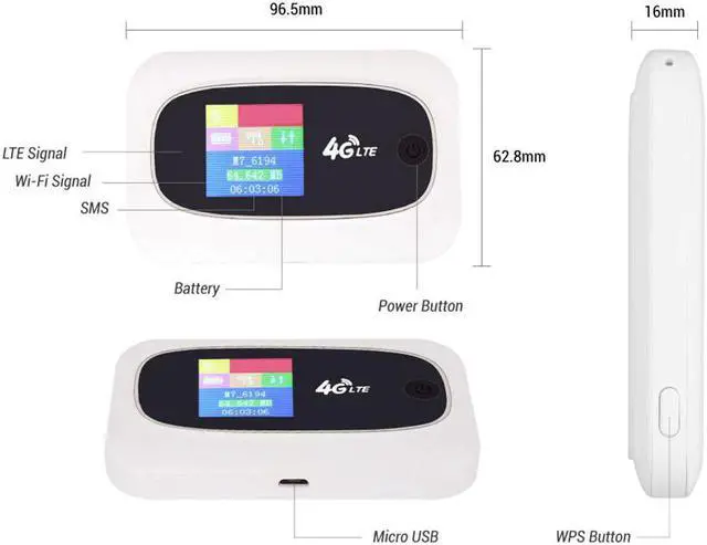 Alt view image 3 of 5 - WiFi Hotspot Universal Portable Wifi Router USB Wireless Router Wifi Box Supports for Multi-user Connection
