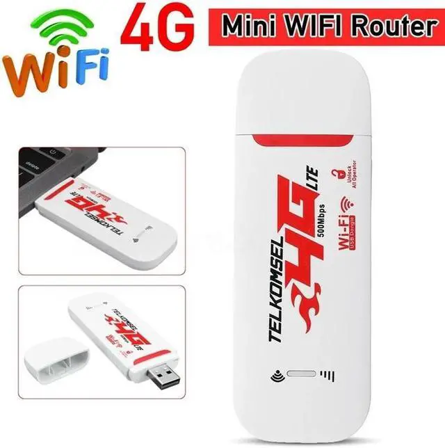 Alt view image 3 of 5 - 4G/3G LTE Car WIFI Router Hotspot 150Mbps Wireless USB Dongle Mobile Broadband Modem SIM Card Unlocked