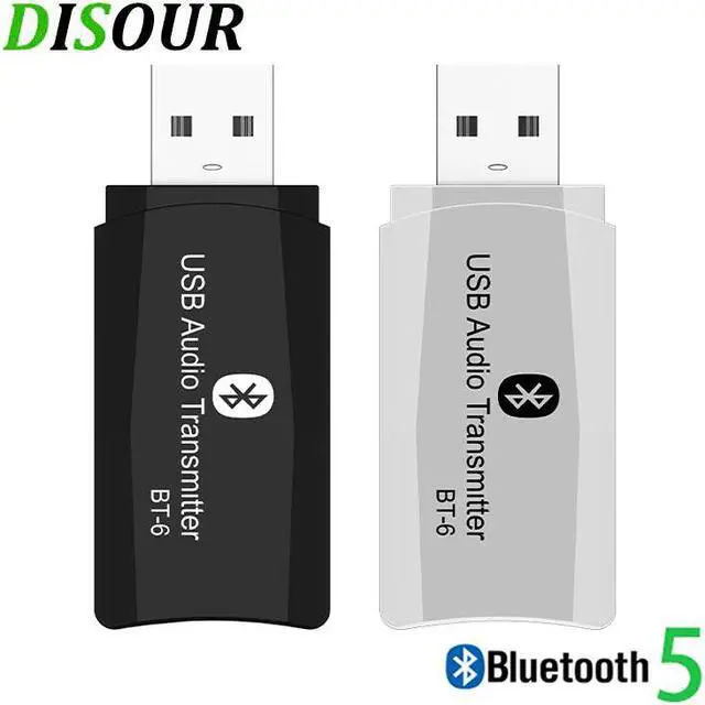 Main image of BT-6 Wireless Audio Adapter 5.0 Bluetooth Transmitter Receiver 3 in 1 USB 3.5mm AUX Mini Dongle For Car TV PC Speaker MP3