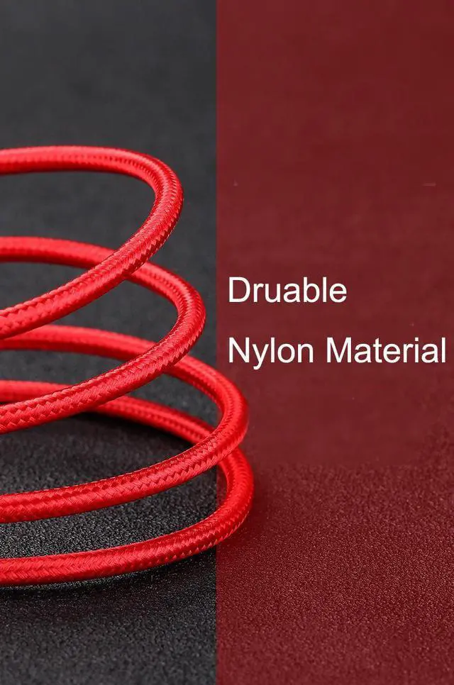 Alt view image 3 of 5 - [3 Pack] Android 2A Fast Charge  Cable Woven Suitable for   Vivo Phone Charger