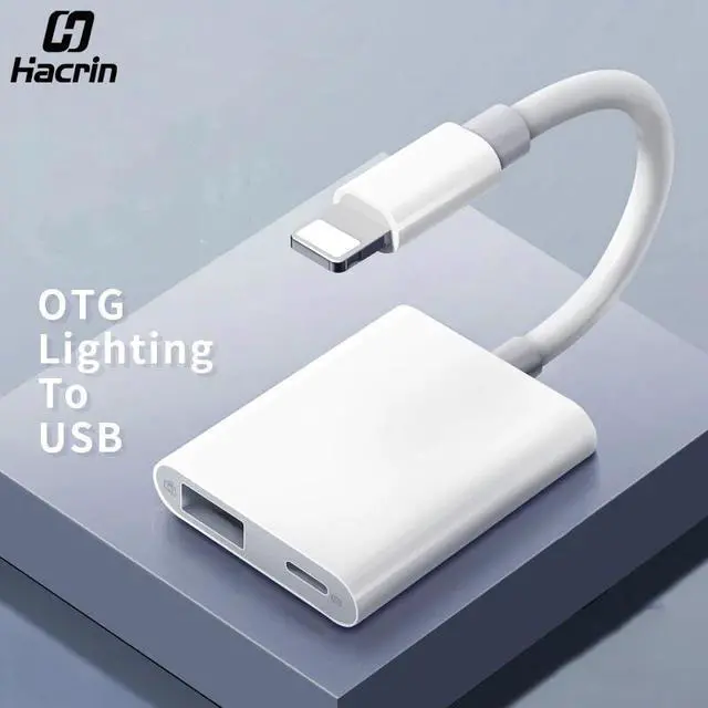 Main image of OTG Adapter for Lightning to USB 3 Camera Keyboard OTG Cable  Converter for iPhone iPad for  ios 13 OTG Adapter
