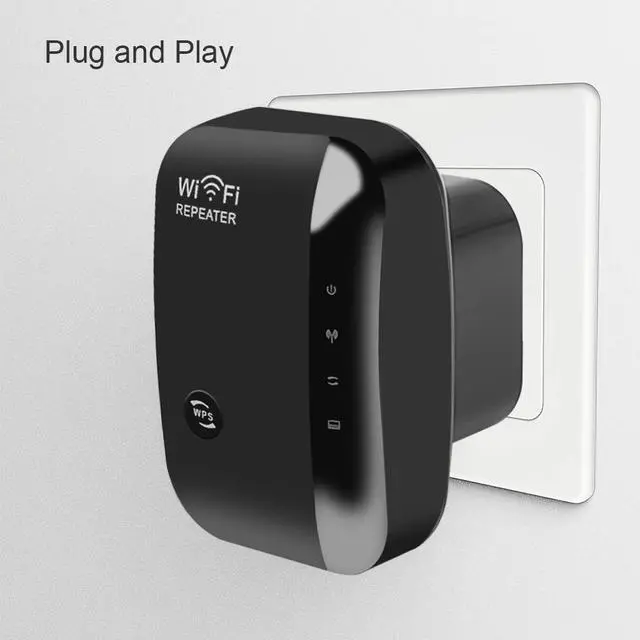 Alt view image 4 of 5 - Wireless Wifi Repeater Network Wifi Router Expander 802.11N/B/G Antenna Wifi Amplifier Repetidor RJ-45 networking cable