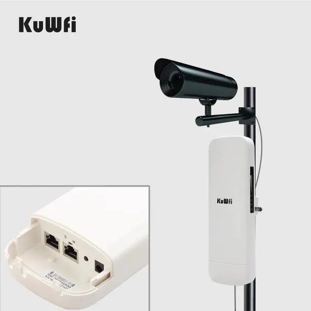 Alt view image 4 of 5 - 3.5KM WIFI Repeater 900Mbps 5.8G Wireless CPE Router Outdoor Wireless Bridge Long Range WIFI Extender System for IP Camera