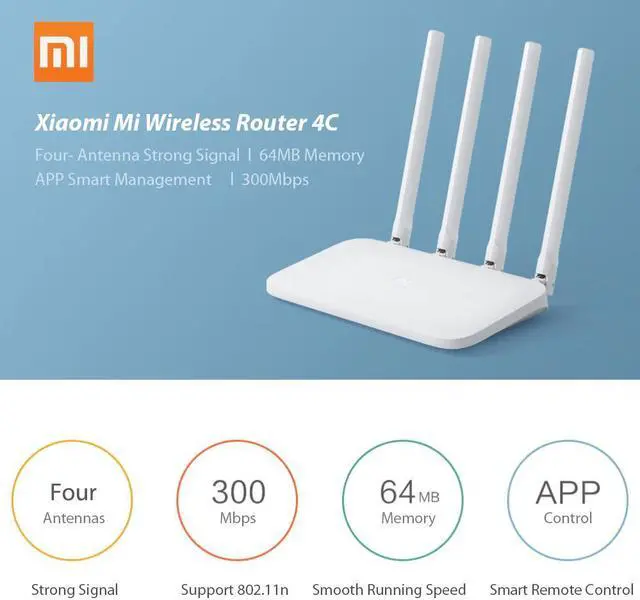 Alt view image 4 of 5 - Router 4A Gigabit Version /4C 2.4GHz 5GHz WiFi Router Dual Band 1167Mbps/300Mbps WiFi Repeater 4  Antennas 128MB/ 64MB