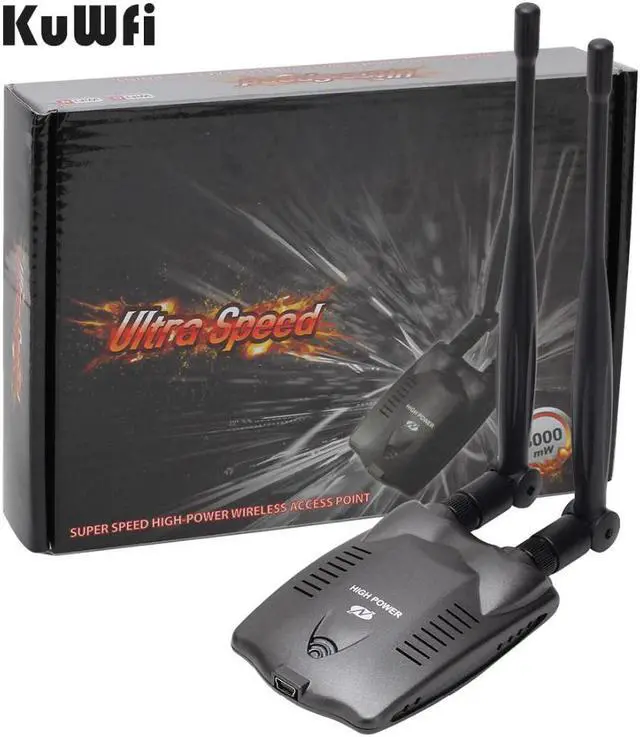 Alt view image 2 of 5 - Wireless USB Wifi Adapter 150Mbps USB Wifi Antenna RT8192 Increase Computer Signal Network Card With 2*7dBi Antenna