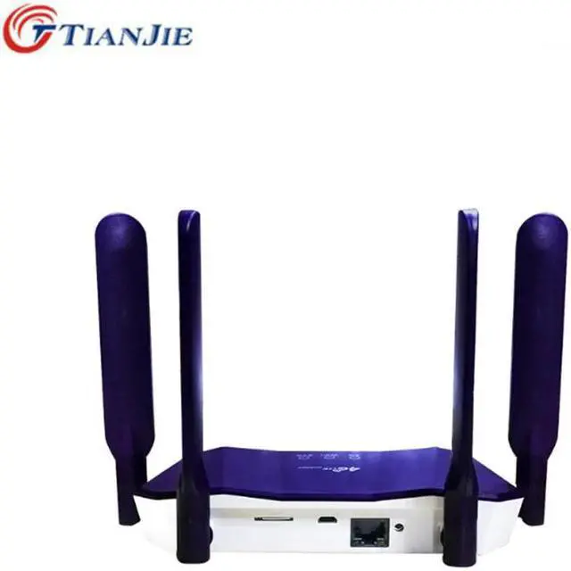 Alt view image 4 of 5 - 300Mbps 4G LTE Unlocked SIM CPE Router Wifi Broadband Mobile Hotspot WAN/LAN Port Antennas Home Modem Dongle with SIM card slot