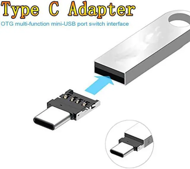 Alt view image 2 of 5 - 5pcs Mini OTG Type-C To USB 3.0 Mole Phone U Disk Reader Tablets Adapter Otg Cable Converter for  S9  5T OTG