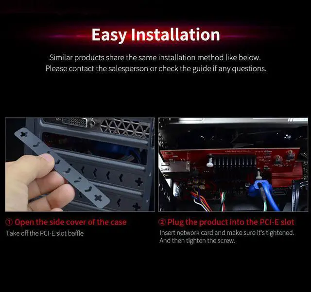Alt view image 5 of 5 - CF-P100 AQC107 10G Ethernet PCI Express 3.0 Wireless Adapter 2.5G/5G/10G PCIE-X4 Network card 10Gbps Fast Transmission Dongle