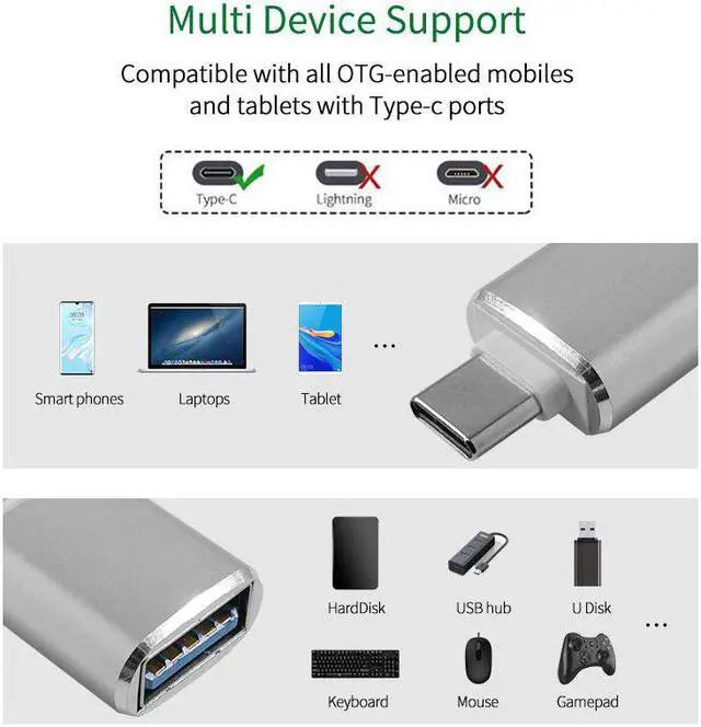 Alt view image 5 of 5 - C to USB 3.0 Adapter OTG Cable Adapter for Macbook Pro Air OTG Adapter
