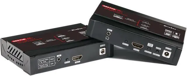 Alt view image 2 of 5 - KVM Extender 4K@30Hz Over TCP IP support Gigabit PoE Network Switch up to 383ft  Cat6 to  Receiver