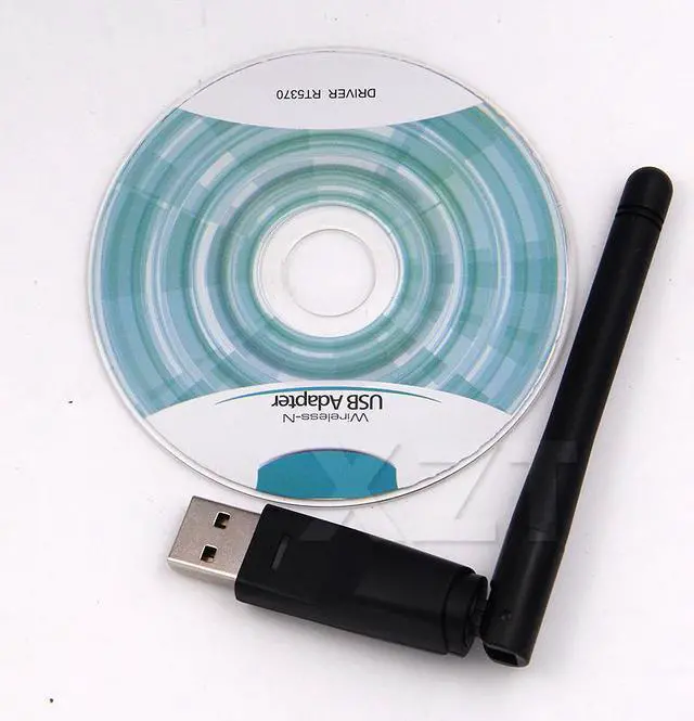 Main image of 150Mbps USB 2.0 WiFi Wireless Network Card Ralink RT5370 802.11 b/g/n LAN Adapter with rotatable Antenna for PC Laptop