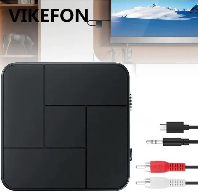 Main image of Bluetooth 5.0 Audio Receiver Transmitter with Mic 3.5mm 3.5 AUX Jack USB Dongle Wireless Adapter For TV PC Car Speaker