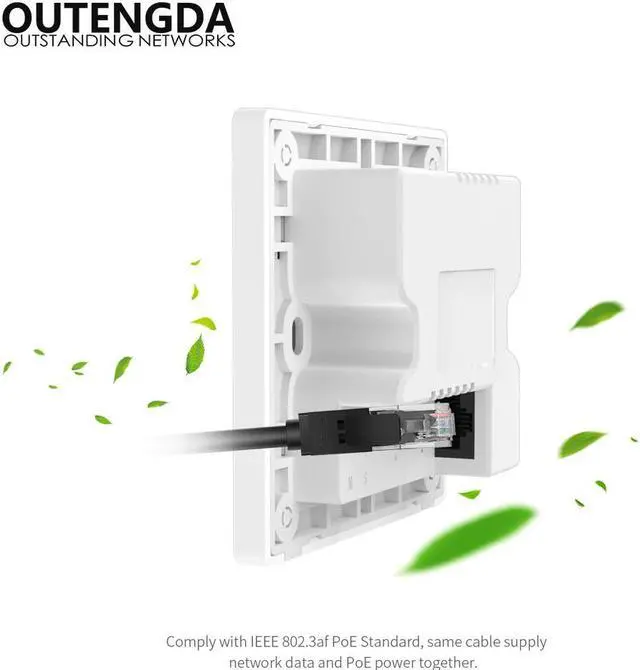 Alt view image 5 of 5 - 802.11ac 2.4GHz 5G In Wall Wireless AP 750M Wi-Fi Access Point 86 Socket Wifi AP Router Repeater