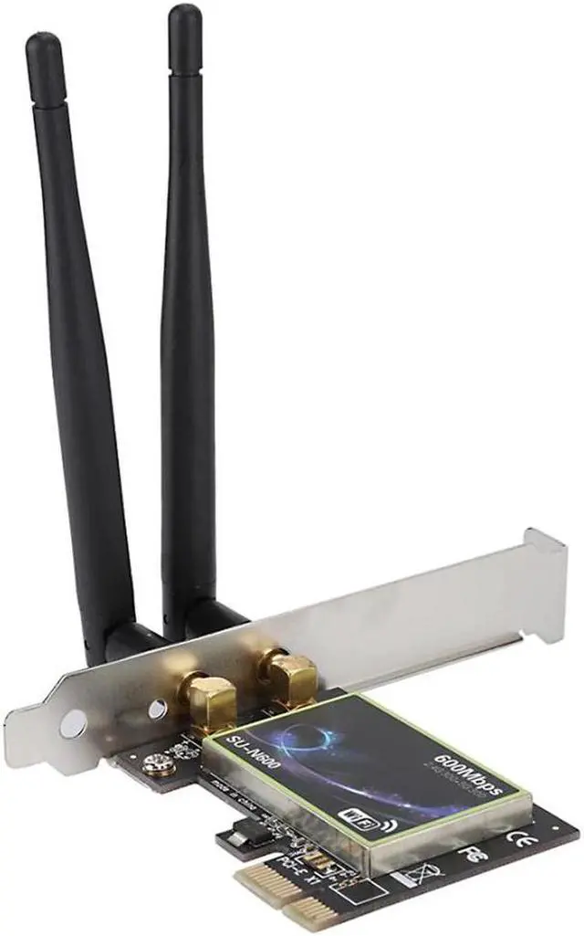 Alt view image 5 of 5 - Band 600Mbps PCI-E Wireless Network Card Desktop PCI Wifi Adapter Gigabit Ethernet WiFi Adapter For PC Computer