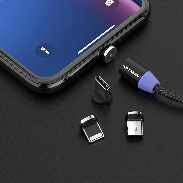 Alt view image 5 of 5 - LED Magnetic USB Cable Fast Charging Type C Cable Magnet Charger  Charge Micro USB Cable Mole Phone Cable USB Cord