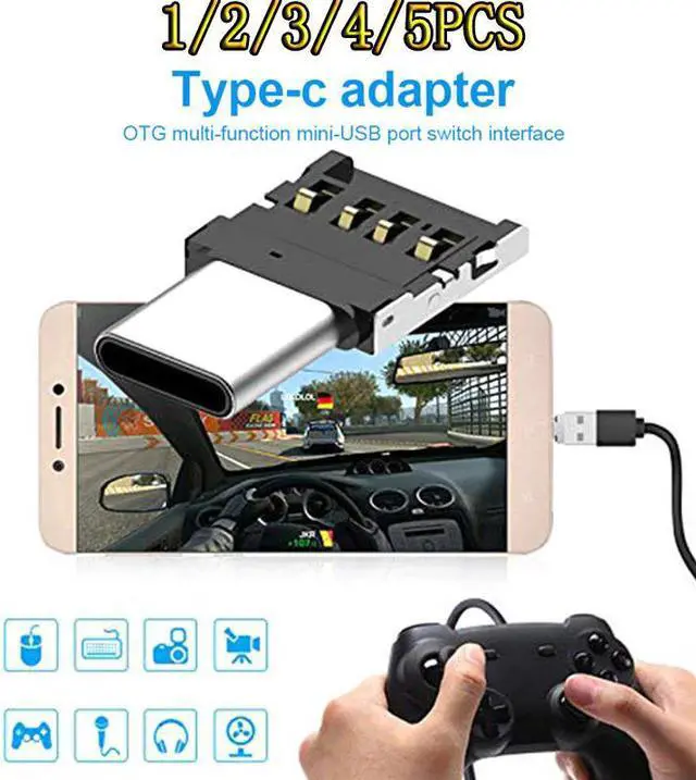Main image of 5pcs Mini OTG Type-C To USB 3.0 Mole Phone U Disk Reader Tablets Adapter Otg Cable Converter for  S9  5T OTG