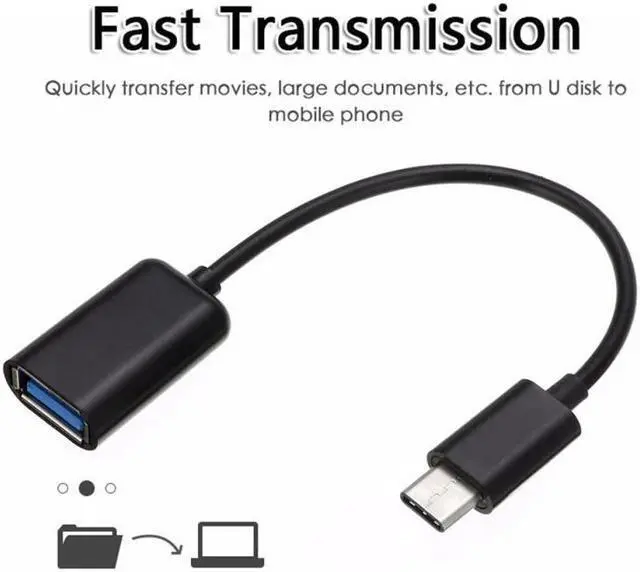 Alt view image 3 of 5 - C OTG Adapter Cable for  S10 S10+  Mi 9  Android MacBook Mouse Gamepad Tablet PC  C OTG USB Cables