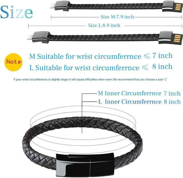 Alt view image 4 of 5 - Bracelet Charging Cable Is Suitable for IPhone 11 Xr IOS Type C Micro  Cable   Fast Charging Cable for