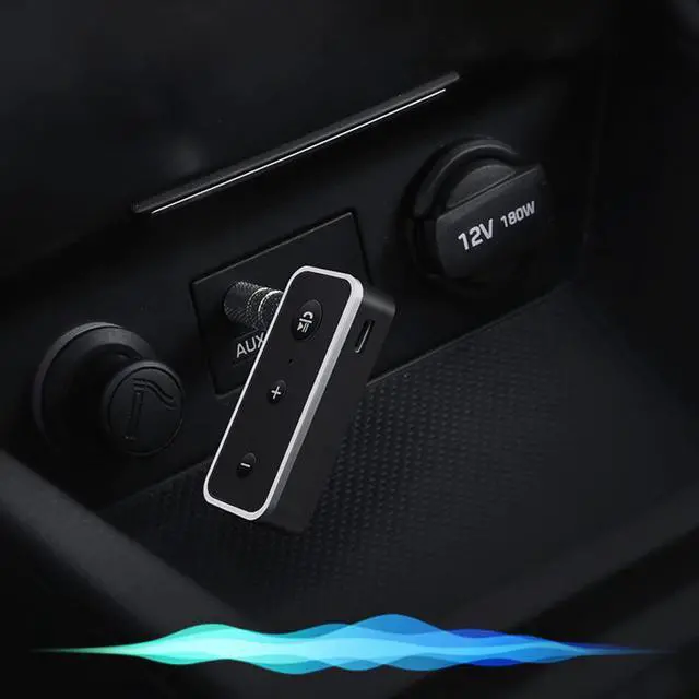 Alt view image 3 of 5 - Bluetooth 5.0 Audio Receiver Stereo Wireless Adapter with 3.5mm AUX Jack Mic For Headphone Car Speaker Music Bt Receiver