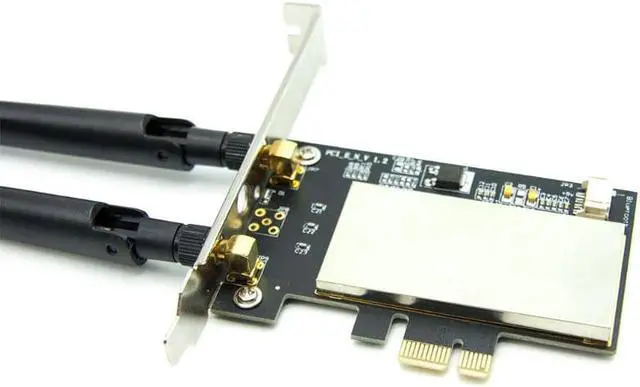 Alt view image 2 of 5 - NGFF M2 to PCIE AC Converter Adapter Card AX200 9260 8265 1650A for Laptop 95AD