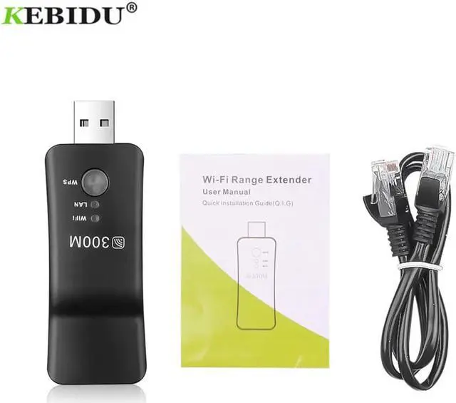 Alt view image 2 of 5 - 300Mpbs USB WiFi Smart TV Network Adapter Universal HDTV RJ45 Lan Port Wireless Repeater AP WPS for Samsung LG Sony TV