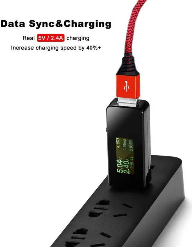 Alt view image 4 of 5 - Type C Cable LED  Light c Fast Charging Cabel for  Galaxy S9 S10 M30 M20   6T 6 5 HTC 2 Meters