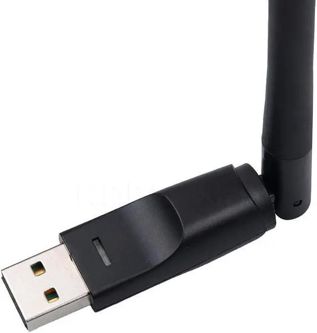 Alt view image 3 of 5 - 150Mbps USB 2.0 WiFi Wireless Network Card Ralink RT5370 802.11 b/g/n LAN Adapter with rotatable Antenna for PC Laptop