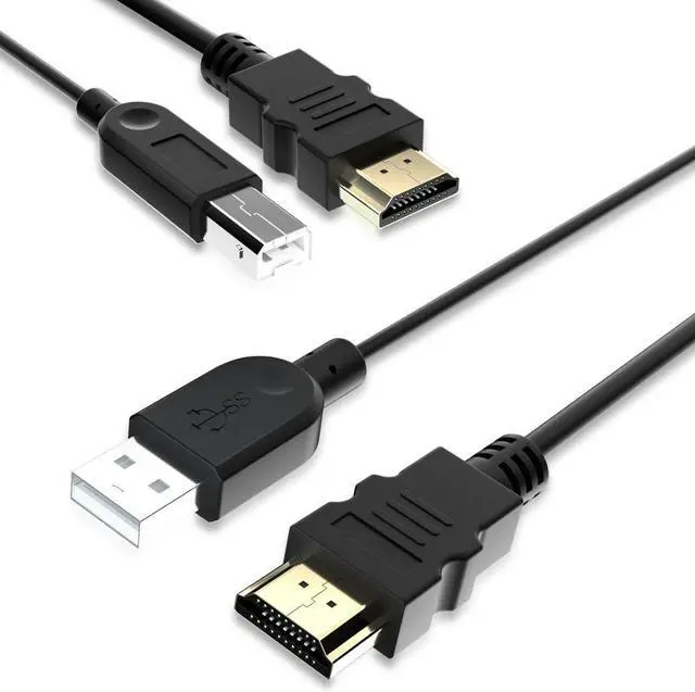 Alt view image 3 of 5 - 2 Pcs New High Quality 1.5m  USB KVM Cable  + USB KVM Cable KVM Switch Dedicated 4K@60Hz 18 Gbp