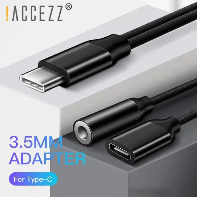 Alt view image 4 of 5 - USB Type C to 3.5mm Jack Earphone Adapter For  S10 Plus  Mi9  Charging Calling Music USBC Audio Cable