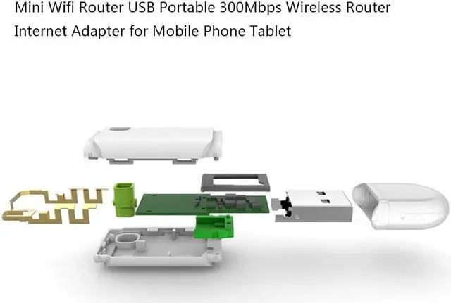 Alt view image 3 of 5 - WiFi Repeater Wireless Amplifier Network Router Expander Signal Booster Mini Internet Adapter for Mobile Phone Tablet 300M