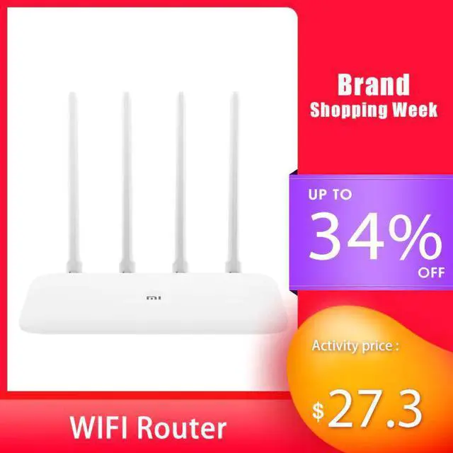 Main image of WIFI Router 4A Gigabit Version 2.4GHz 5GHz WiFi Repeater Dual Band 1167Mbps 4 High-gain Antennas  APP Wireless Routers