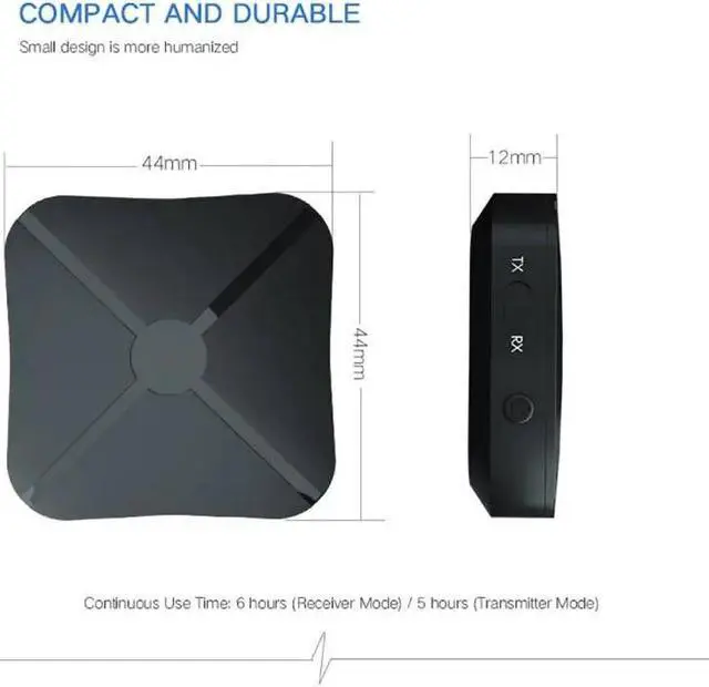 Alt view image 5 of 5 - 5.0 4.2 Receiver Transmitter 2 IN 1 Audio Music Stereo Wireless Adapter With RCA 3.5MM AUX Jack For Car Home TV MP3 PC