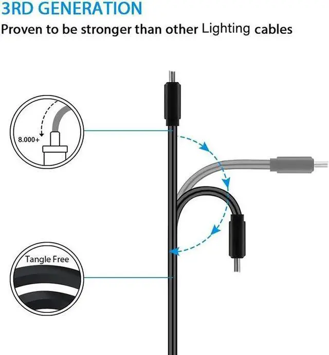 Alt view image 5 of 5 - USB Type C Cable LED Glow Flowing  Charging Cable Mole Phone Charger For  P30  Lighting Luminous Wire
