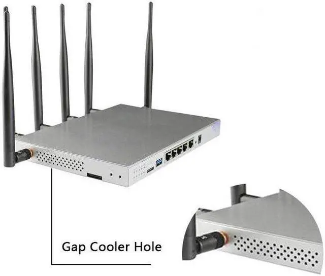 Alt view image 3 of 5 - 1200 Mbps multifunction 3G 4G modem router with Sim card slot Wifi dual-band router EP06 4G mobile router CAT6WiFi router 2.4/5G