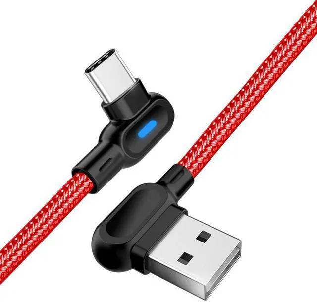 Alt view image 2 of 5 - 1M 2M 90 Degree 2.4A Fast Charging Cable Charge Micro USB Type C USB C For Tablet  Sync Transfer L Shape 0.25M 1M 2M