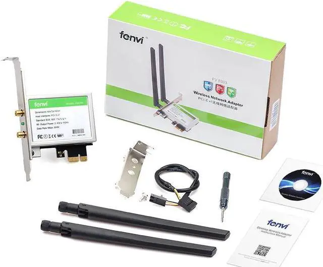 Alt view image 5 of 5 - Dual band 600Mbps PCI -E WiFi Adapter Desktop Wireless Card Adapter With 2 Antennas BT4.0 for PC Network Card