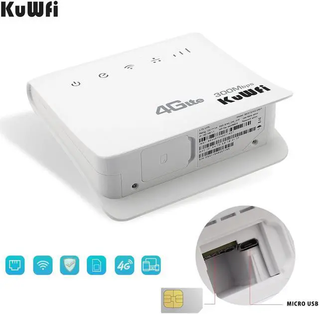 Alt view image 5 of 5 - 300Mbps Wifi Router 4G LTE CPE Wireless Mobile Router With LAN Port SIM Card Solt