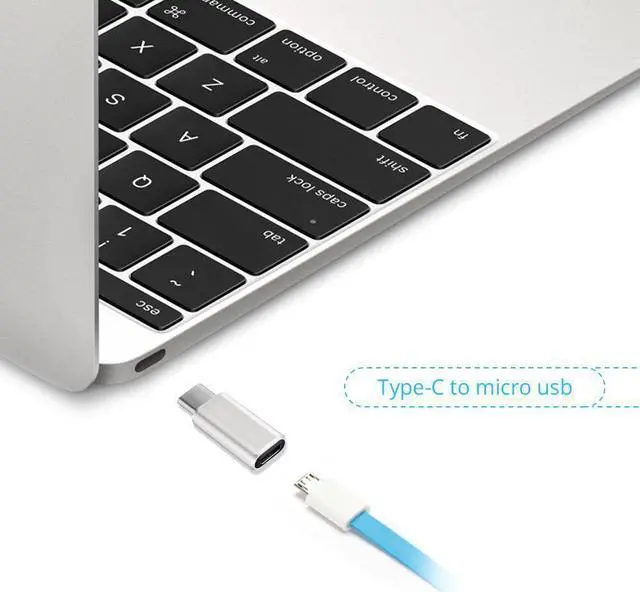 Alt view image 5 of 5 - Type C Male to Micro  Female Adapter for  ZenFone 4 Pro ZS551KL / Zenfone 4 ZE554KL -C to V8 Cable Converter