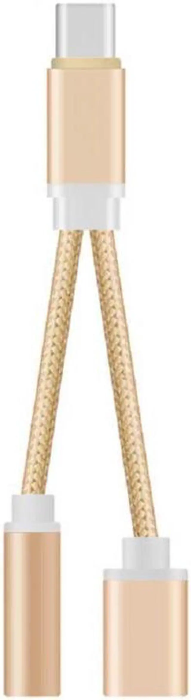 Alt view image 5 of 5 - 2 in 1 USB Type C OTG To 3.5mm Aux Jack Adapter  To Charging  Transmission Cable Mole Phone Converters For