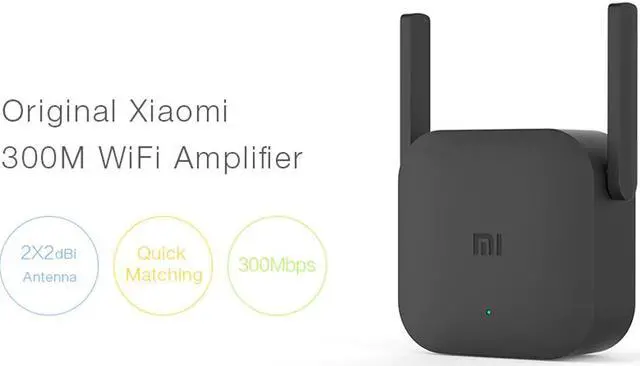 Alt view image 2 of 5 - Mijia WiFi Router Amplifier Pro Router 300Mbps Network Expander Repeater Power Extender Roteador 2 Antenna Home Office