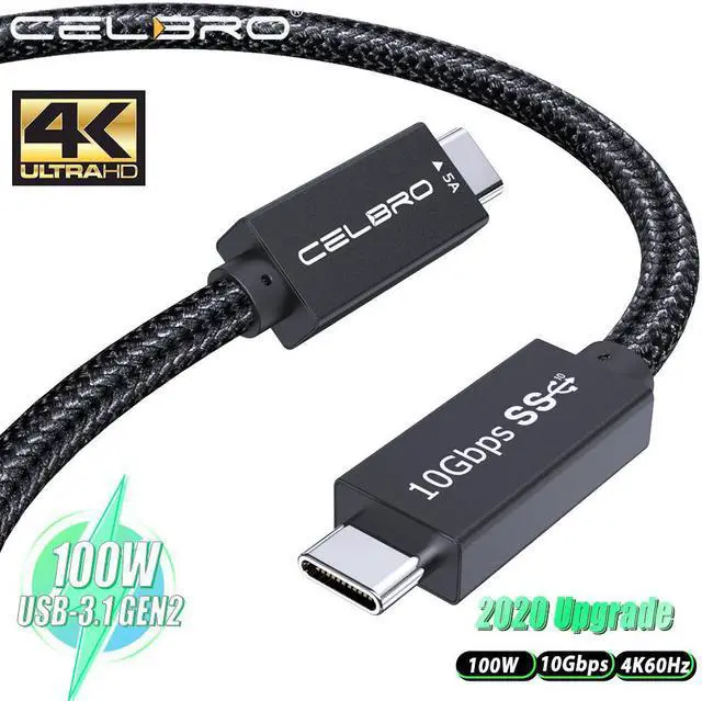 Main image of 100W USB C To USB Type C Cable for  Note20  MacBook Pro QC4.0 5A Fast Charging Cable Type-C Usb 3.1  Cord