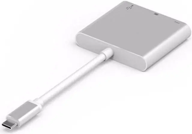 Alt view image 2 of 5 - Multiport Hub Adapter, 3-in-1 Type C Converter with 1 USB 3.0 Port, 1 1080P  Output and 1 Type-c PD Charging Port