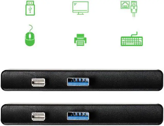 Alt view image 3 of 5 - 6 in 1 Mini DP USB 3.0 Dock Station 4K  100M RJ45 Lan Ethernet SD/TF Momery Card Reader Hub for Microsoft Surface Pro 6 5 4