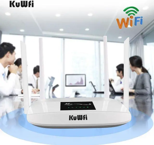 Alt view image 5 of 5 - 300Mbps Unlocked 4G LTE CPE Wireless Router Support SIM Card 4Pcs Antenna With LAN Port Support up to 32 Wifi users