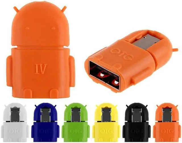 Alt view image 5 of 5 - OTG Robot Conversion Head Usb Tablet Mole Phone U Disk Connection V8 Card Reader Portable Cable USB Adapter TXTB1
