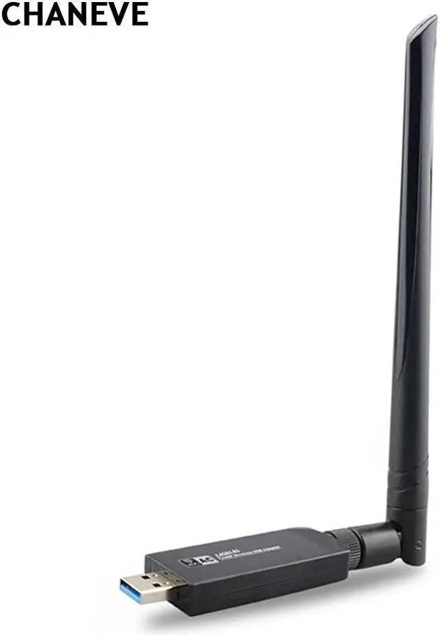 Alt view image 5 of 5 - RTL8812AU Chipset 5GHz 1200Mbps WiFi Adapter USB 3.0 Wireless Network Card + 5dbi antenna For Windows 7/8/10/kali Linux