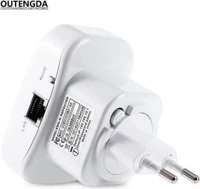 Alt view image 4 of 4 - 300Mbps Wireless-N WiFi Repeater Network Wifi Routers Signal Amplifier Range Extender 802.11n/b/g Wi Fi Repetidor WPS Encryption