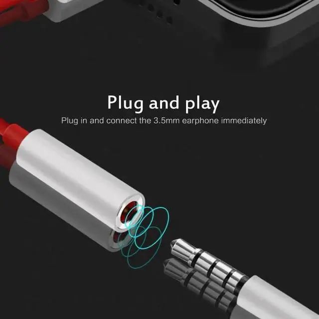 Alt view image 2 of 5 - C To 3.5mm Audio Aux Earphone Jack Cable Adapter For  6T 7 7 Pro Usb Plug And Play Mole Phone Accessories